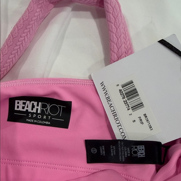 BEACH RIOT Mindy Sports Bra in Prism Pink, SMALL - Picture 4 of 4